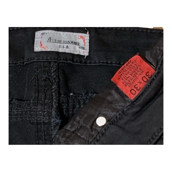 Men's Ace of Diamonds Straight Leg Jeans Sz 30x30 - Picture 4 of 4